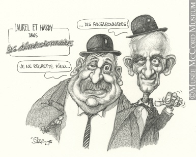 385x310 laurel and hardy in the quitters drawing, cartoon - Laurel And Hardy Drawing