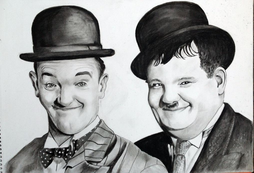  Laurel And Hardy Drawing at PaintingValley.com Explore collection of 