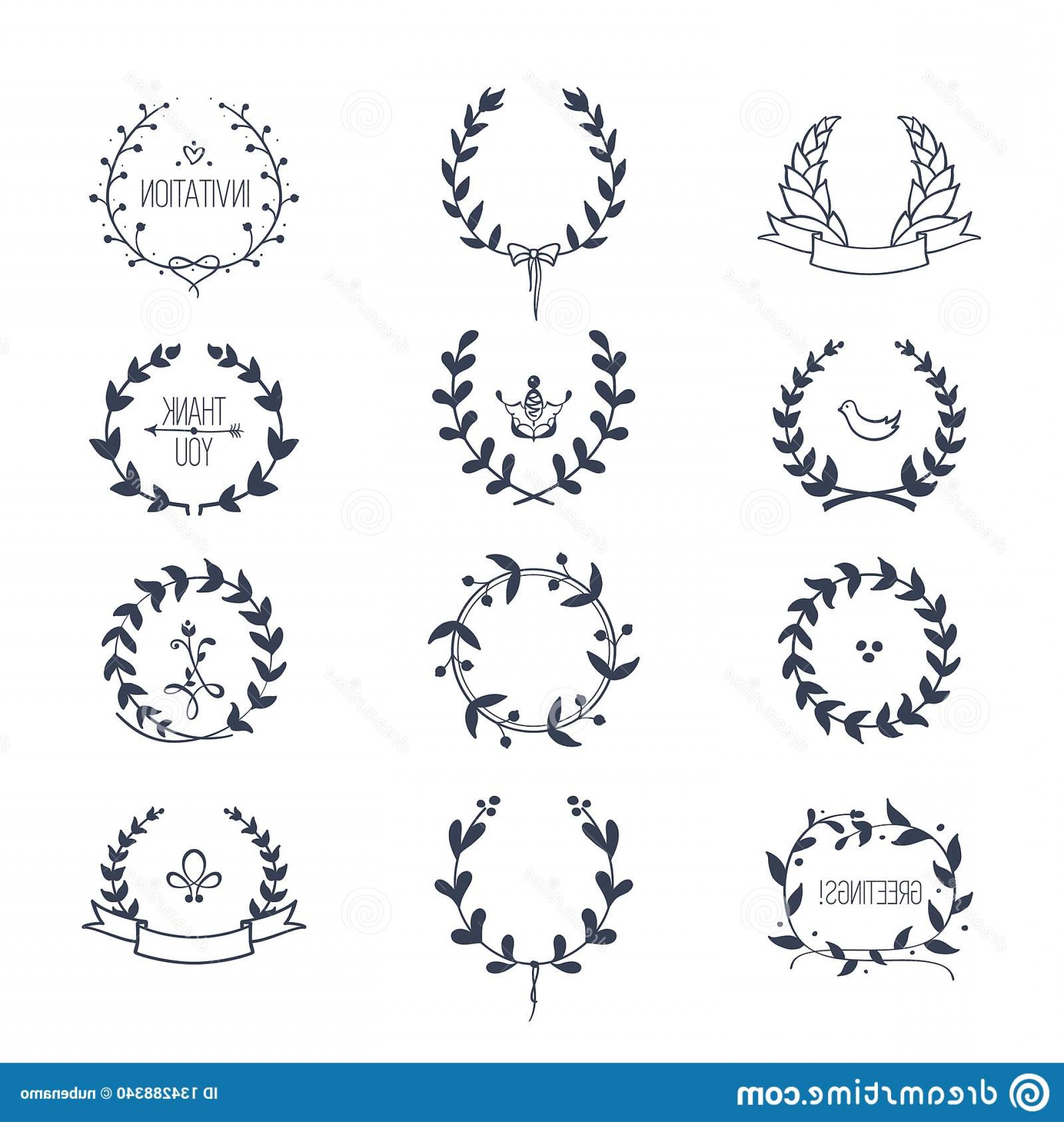 1920x2026 Hand Drawn Laurel Wreath Vector Lazttweet - Laurel Wreath Drawing