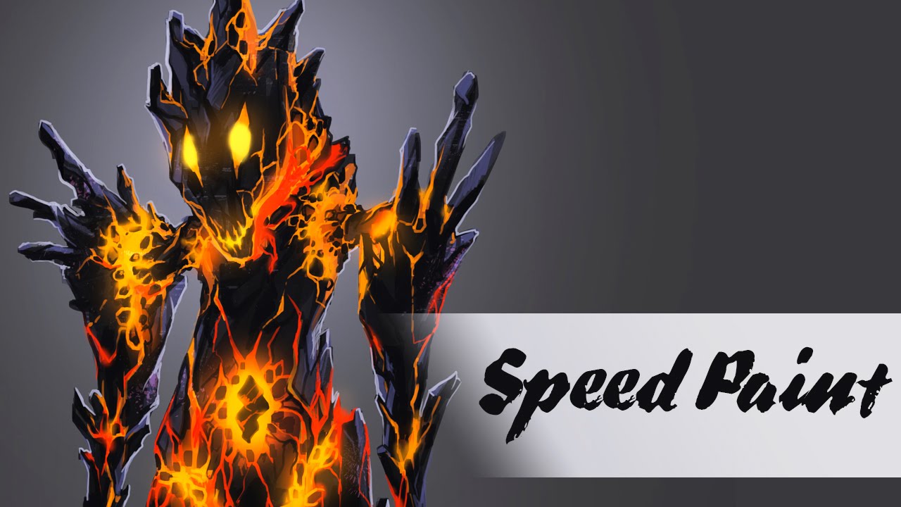 1280x720 speedpaint - Lava Drawing