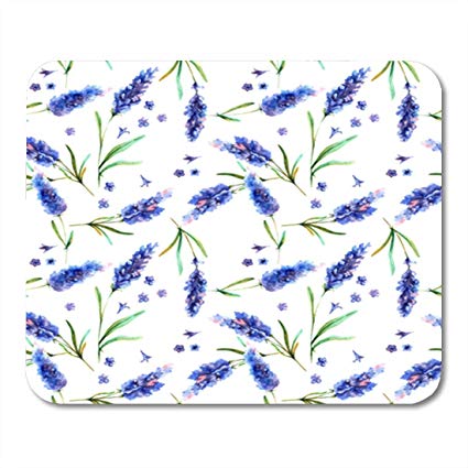 425x425 semtomn gaming mouse pad watercolor bud delicate - Lavender Flower Drawing