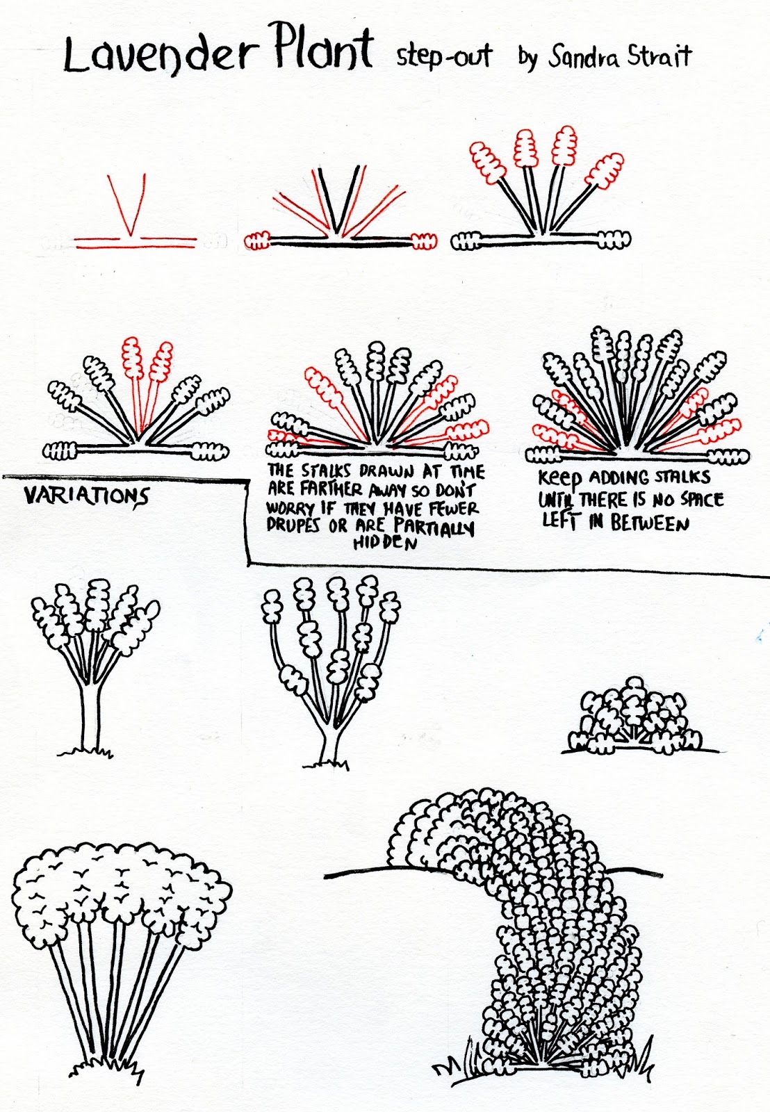 1108x1600 Lavender Plant Fantasy Landscape Step Out - Lavender Plant Drawing
