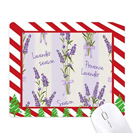 425x425 Lavender Drawing Art Plant Mouse Pad Candy Cane - Lavender Plant Drawing