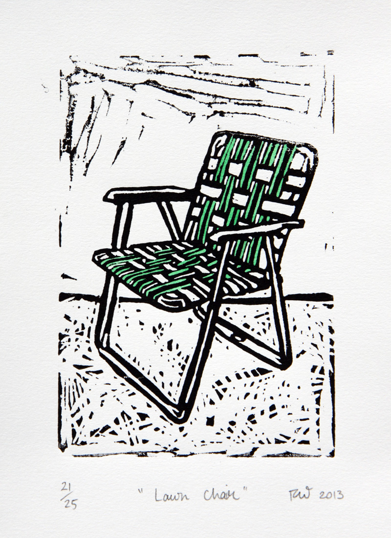 800x1100 Lawn Chair' - Lawn Chair Drawing