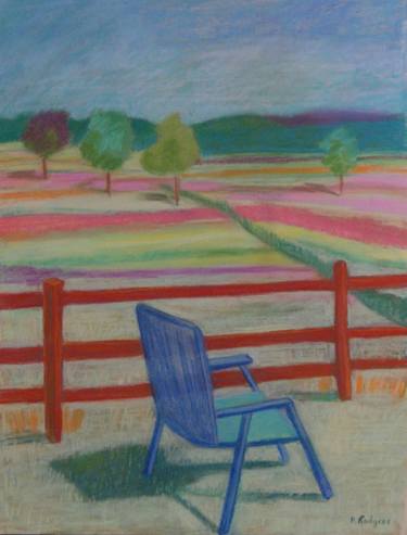 375x493 Prairie Stripes With Lawn Chair Drawing - Lawn Chair Drawing