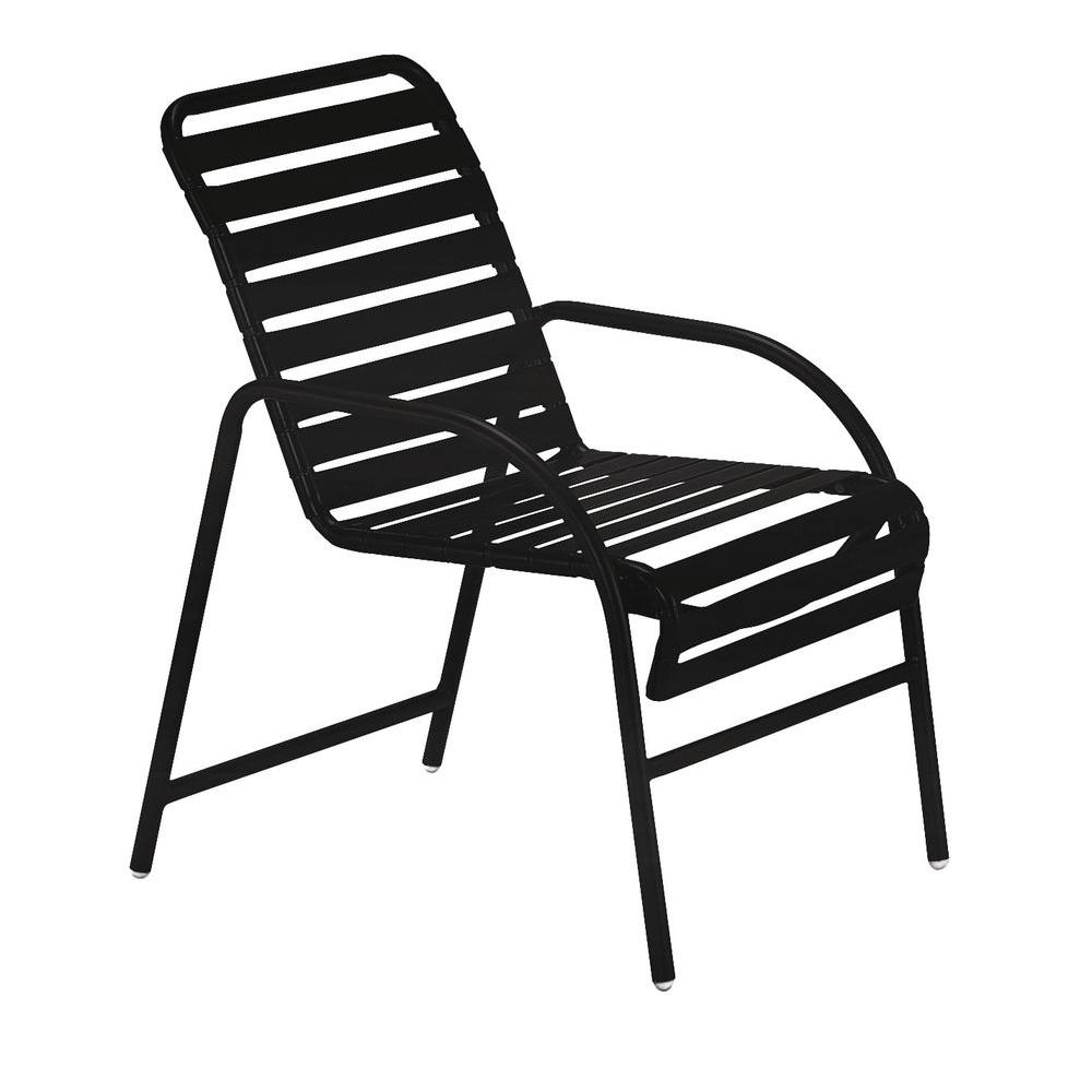 1000x1000 Tradewinds Milan Black Commercial Patio Game Chair - Lawn Chair Drawing