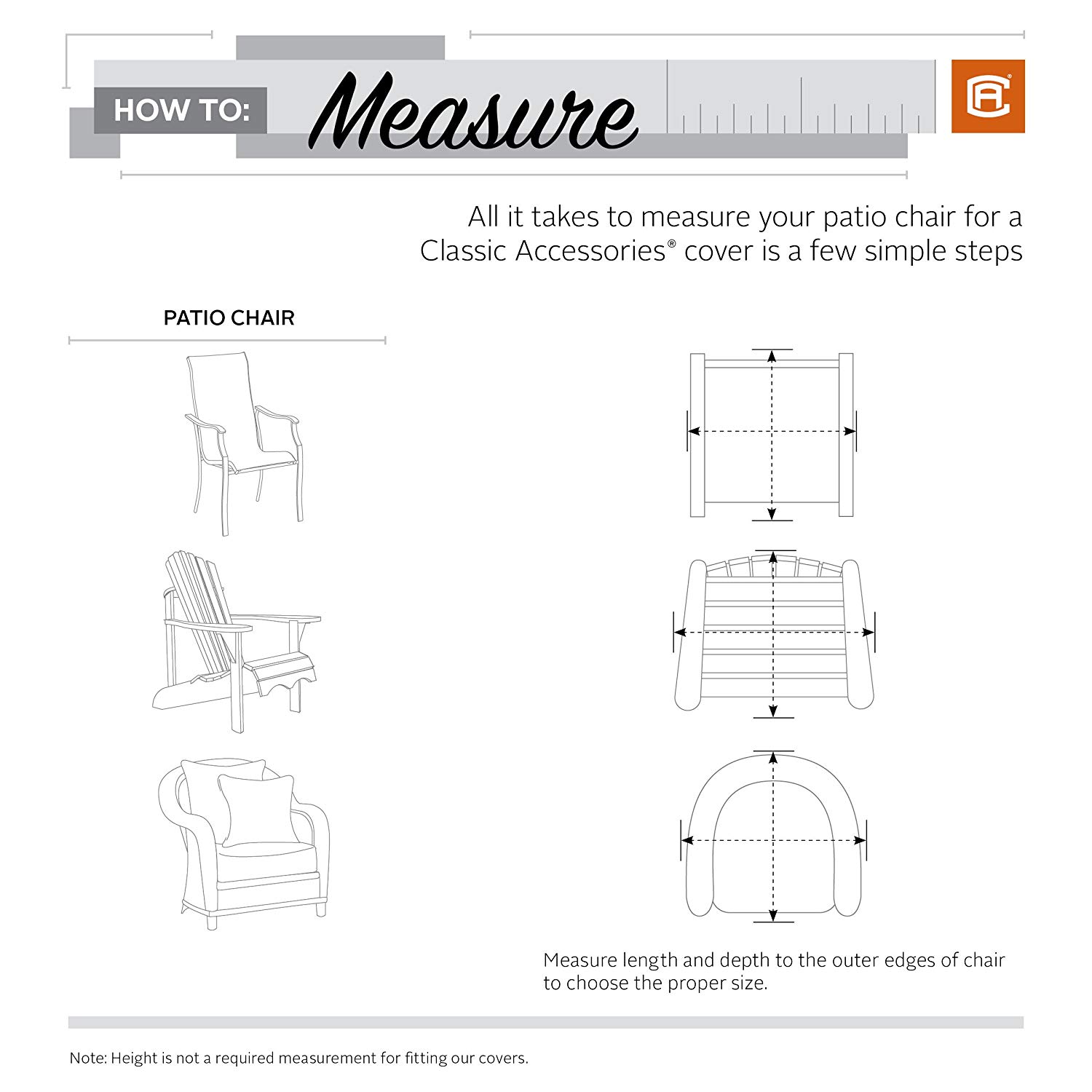 1500x1500 Classic Accessories Veranda Stackable Patio Chair - Lawn Chair Drawing