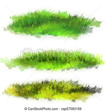 450x470 Lawn Grass Illustration The Illustration Is Made In Photoshop - Lawn Drawing