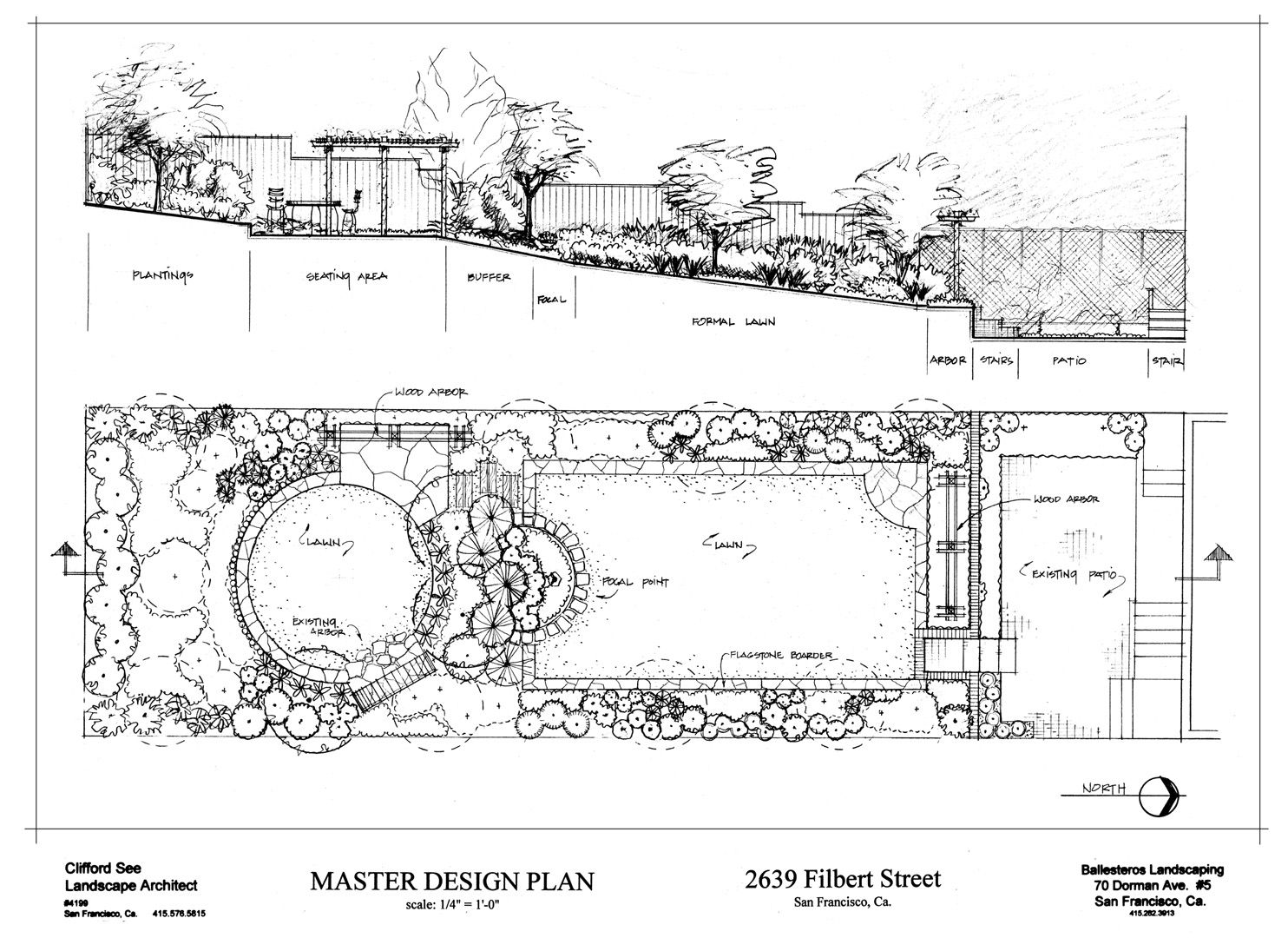 1484x1080 bampw elevation drawing landscaping garden landscape design - Lawn Drawing