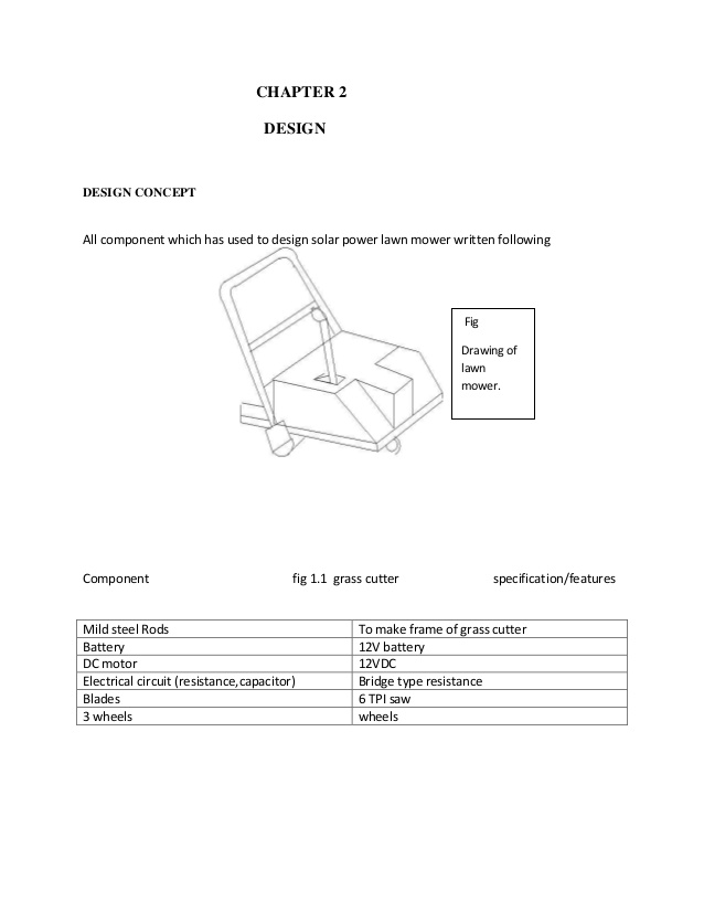 638x826 solar power lawn mower - Lawn Mower Drawing