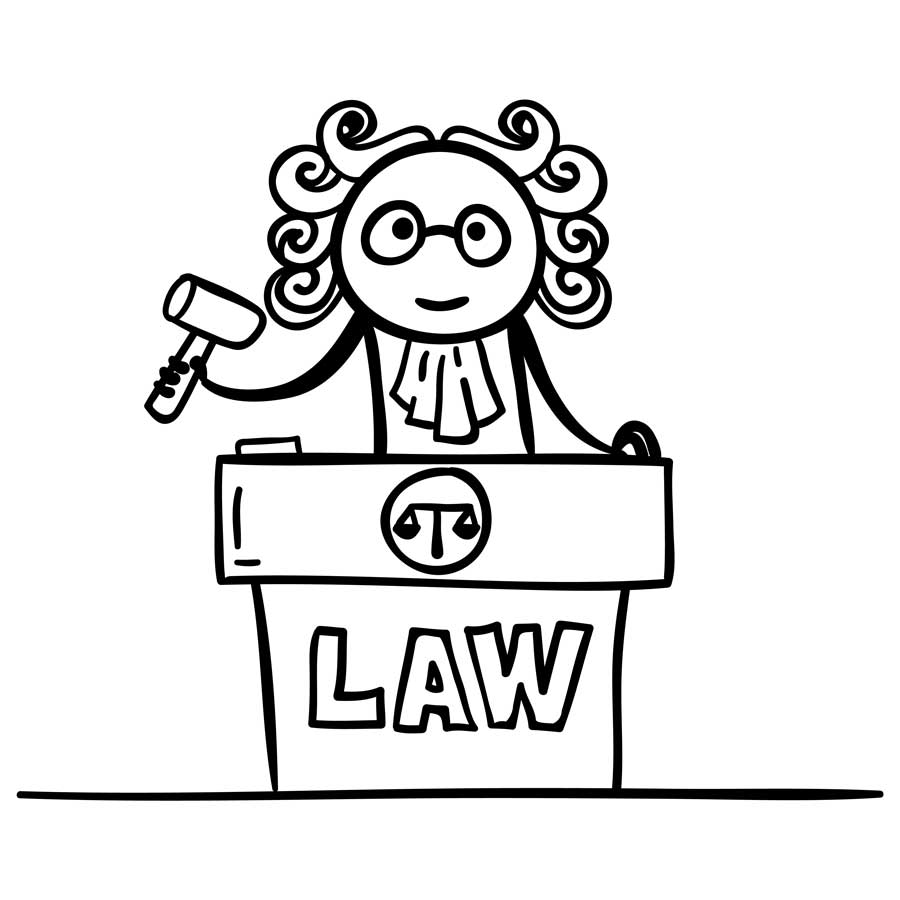 Animated Lawyer Drawing Easy