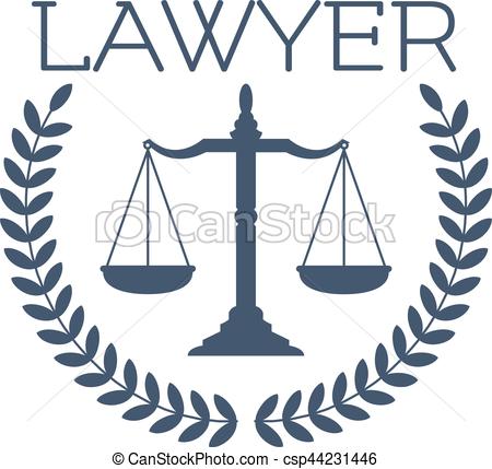 450x429 lawyer icon, justice scales, laurel wreath emblem advocate - Lawyer Drawing