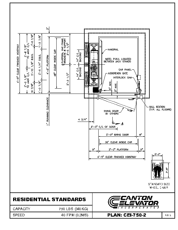 610x789 layout drawings canton home elevator - Layout Drawing