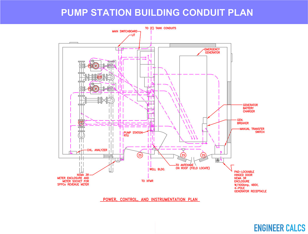1200x913 Learning How To Read A Conduit Construction Plan Drawing - Layout Drawing