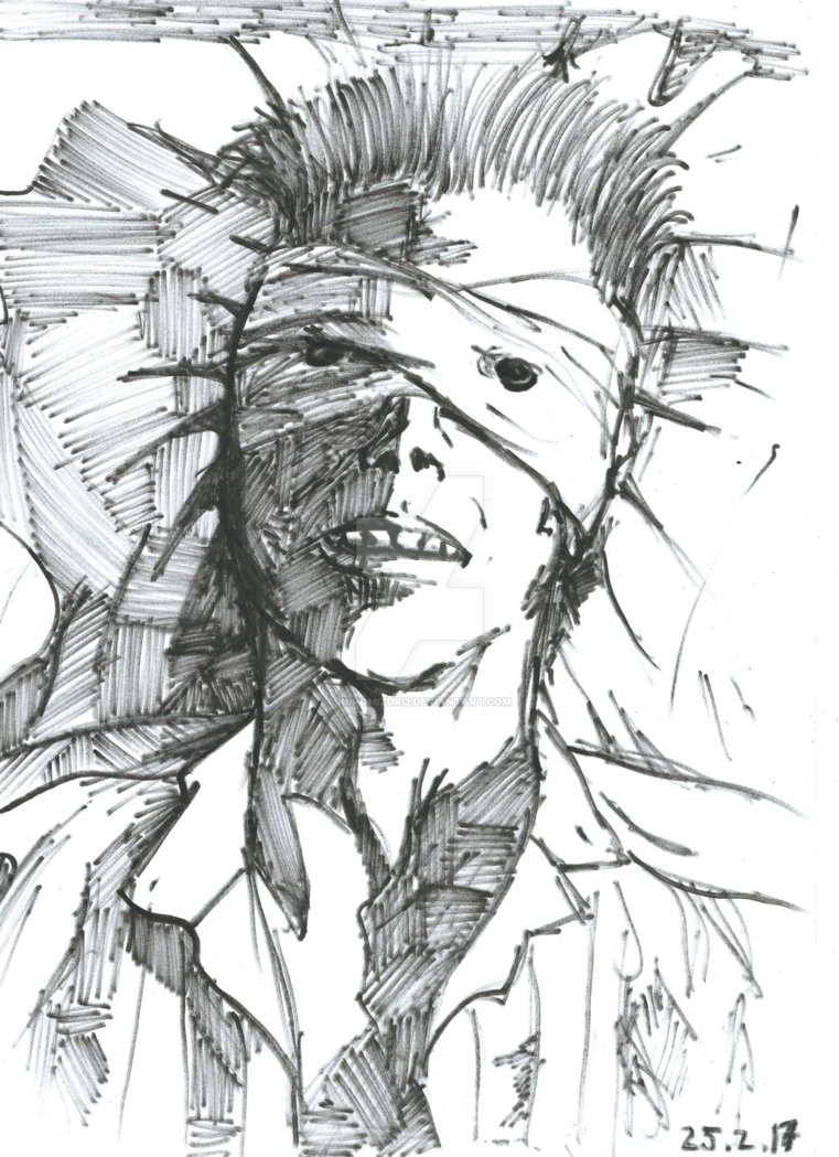 761x1049 Lazarus India Ink Drawing - Lazarus Drawing