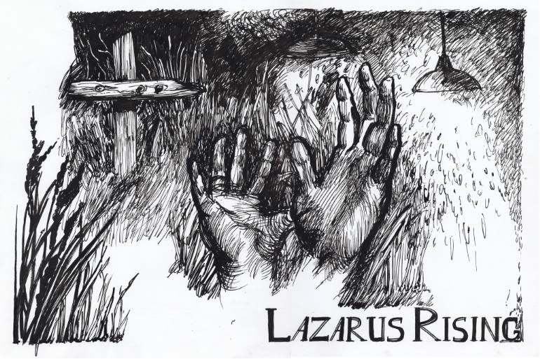 770x513 Lazarus Rising Drawing - Lazarus Drawing