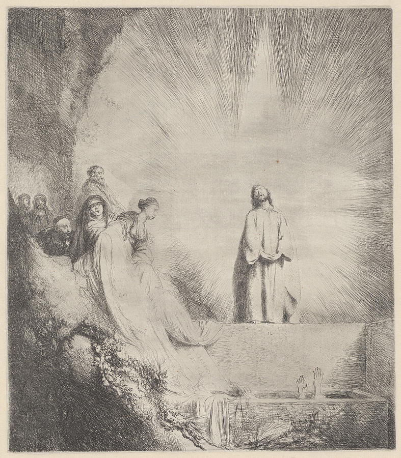787x900 Raising Of Lazarus, Jan Lievens Drawing - Lazarus Drawing