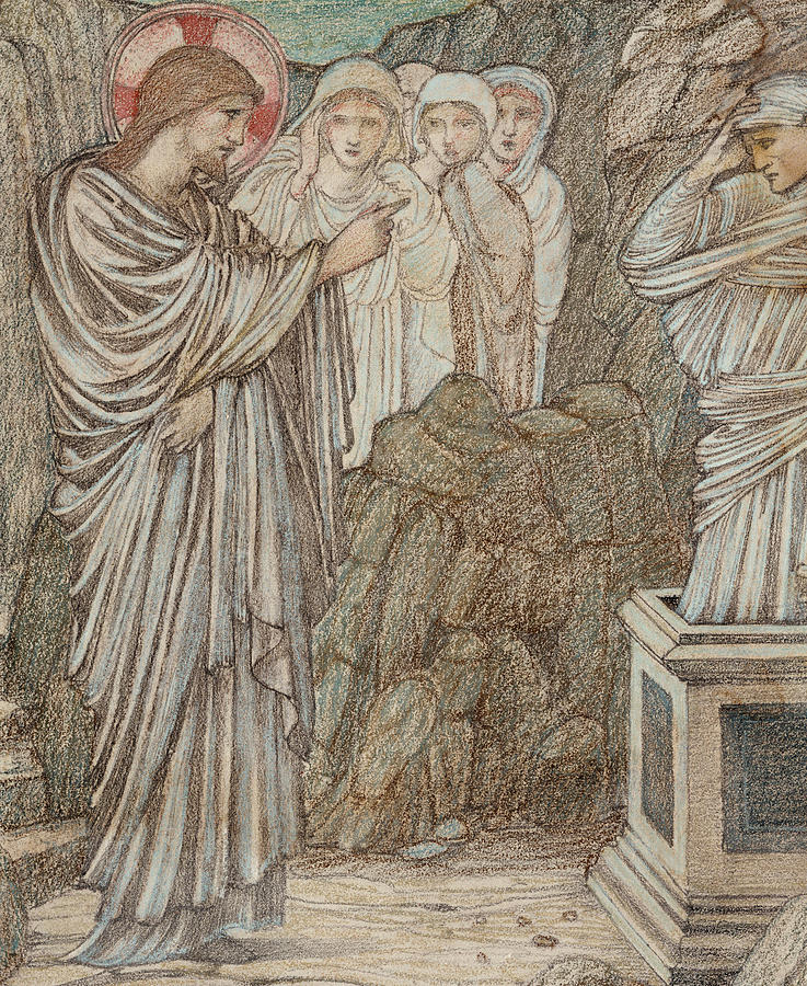 737x900 The Raising Of Lazarus Drawing - Lazarus Drawing