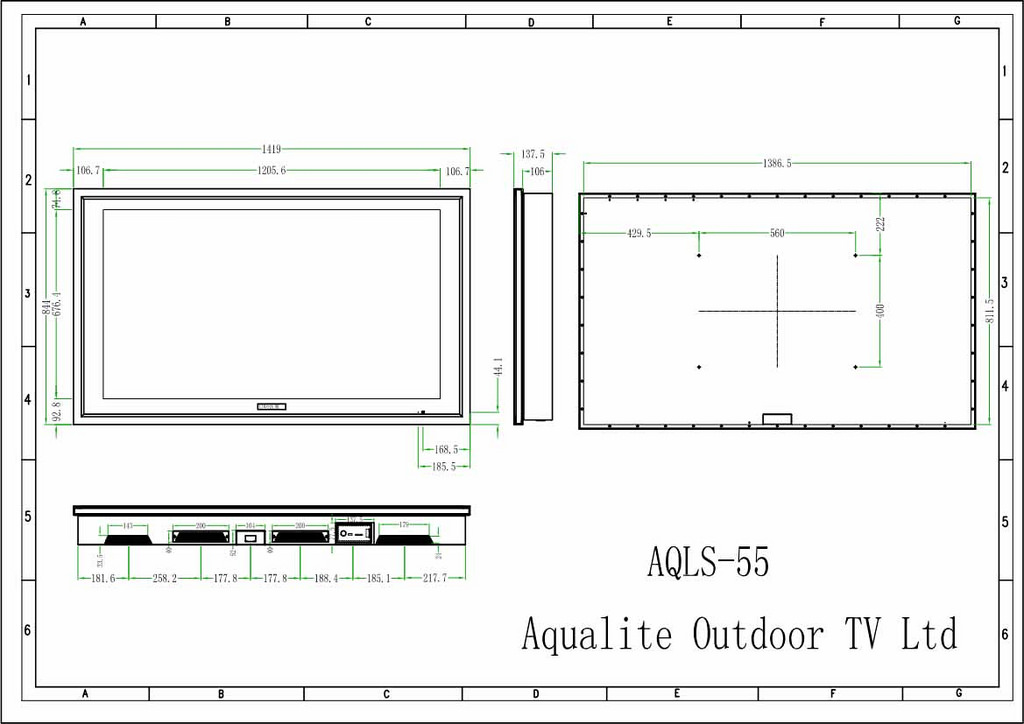 1024x724 Technical Drawings - Lcd Tv Drawing