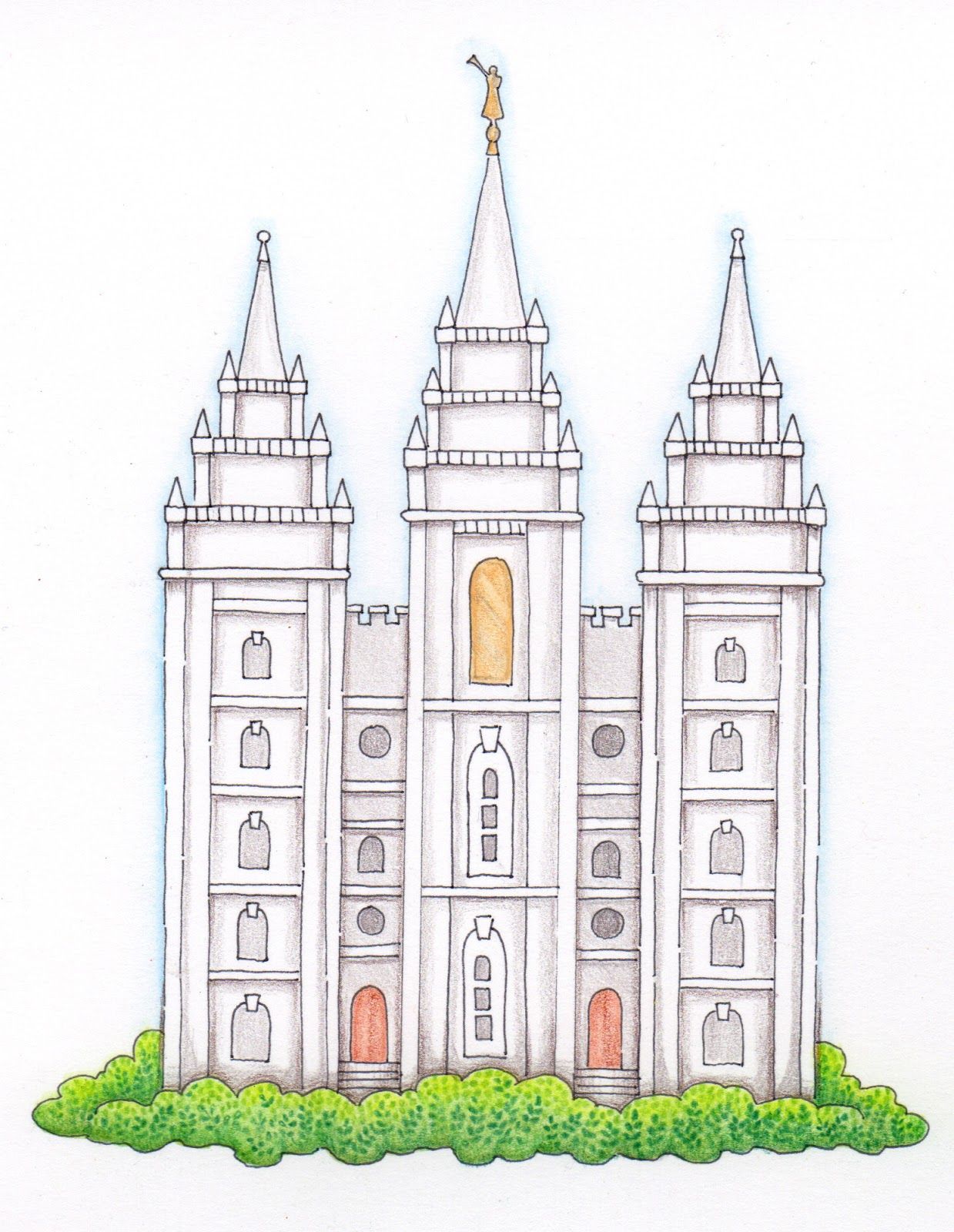 1239x1600 darling temple drawing! i know i'll find myself looking for this - Lds Temple Drawing