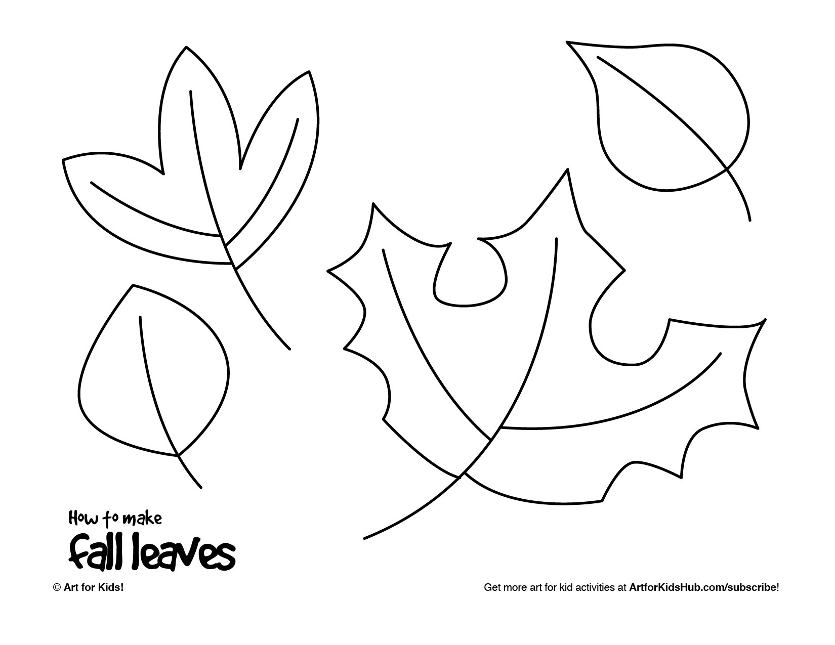 1650x1275 How To Make Fall Leaves - Leaf Drawing Easy