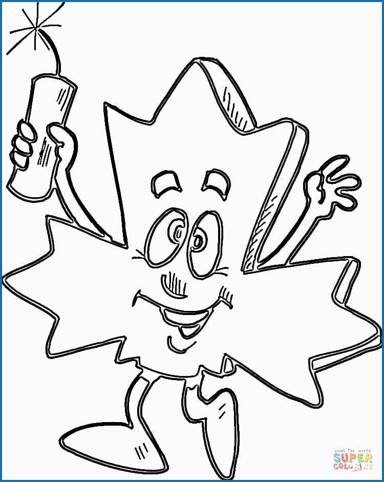 750x941 Maple Leaf Coloring - Leaf Drawing Template