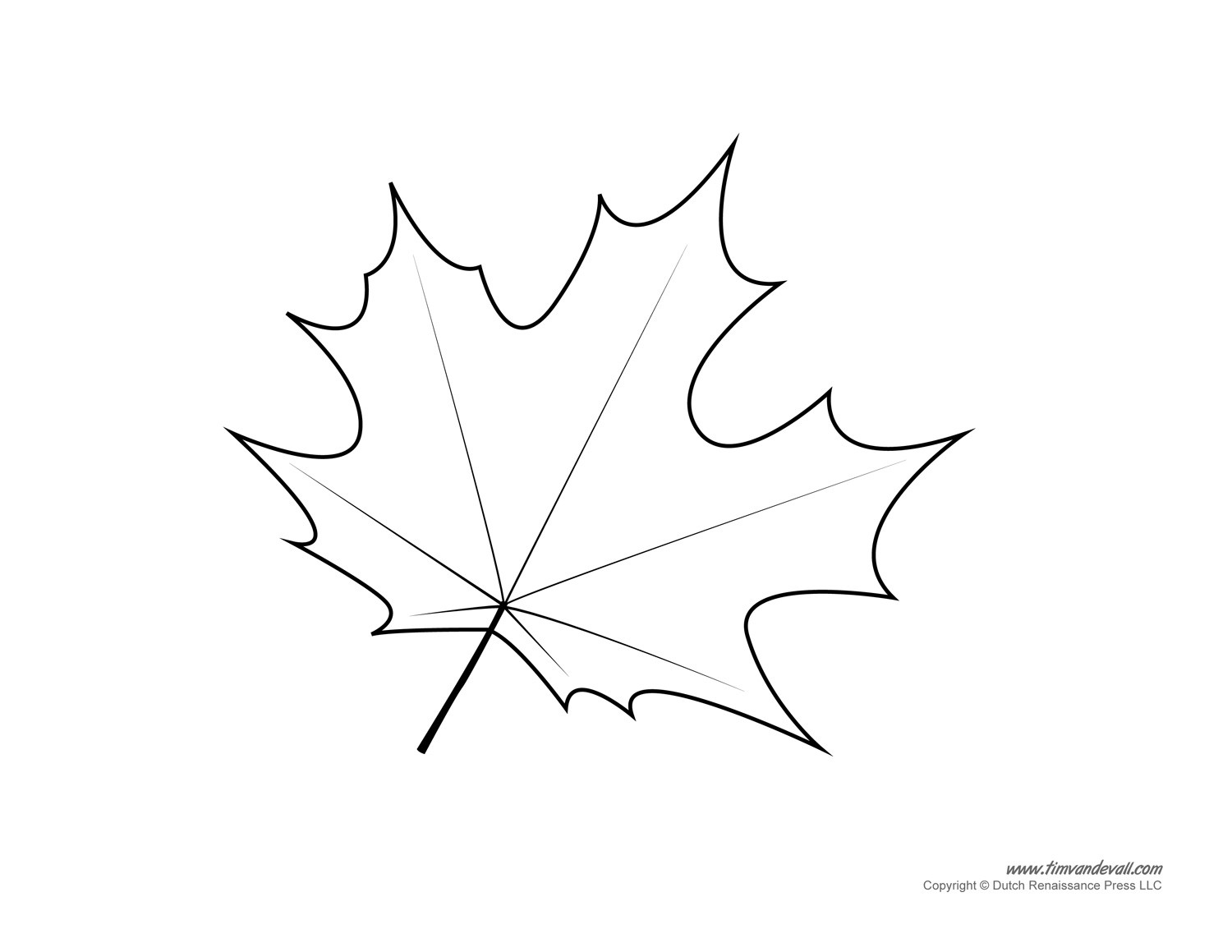 1500x1159 Maple Leaf Outline Template Drawing Leaves - Leaf Outline Drawing