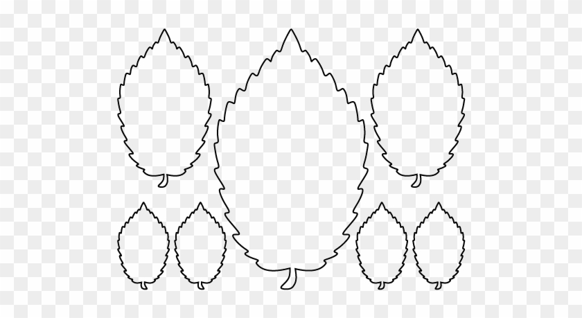 840x459 Printable Elm Leaf Template Leaf Outline Drawing Hawthorn - Leaf Outline Drawing