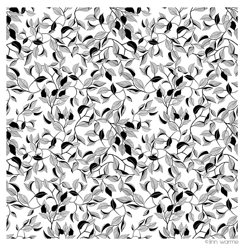 787x787 Leaf Patterns Linn Warme Pattern Design Illustration Portfolio - Leaf Pattern Drawing