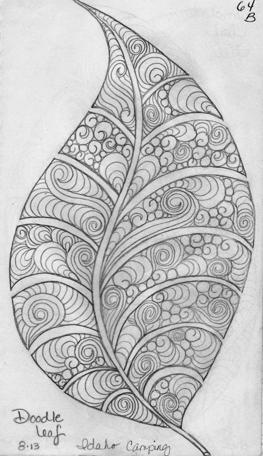 925x1600 Luann Kessi Sketch Book Leaf Designs Art Art, Sketches - Leaf Pattern Drawing