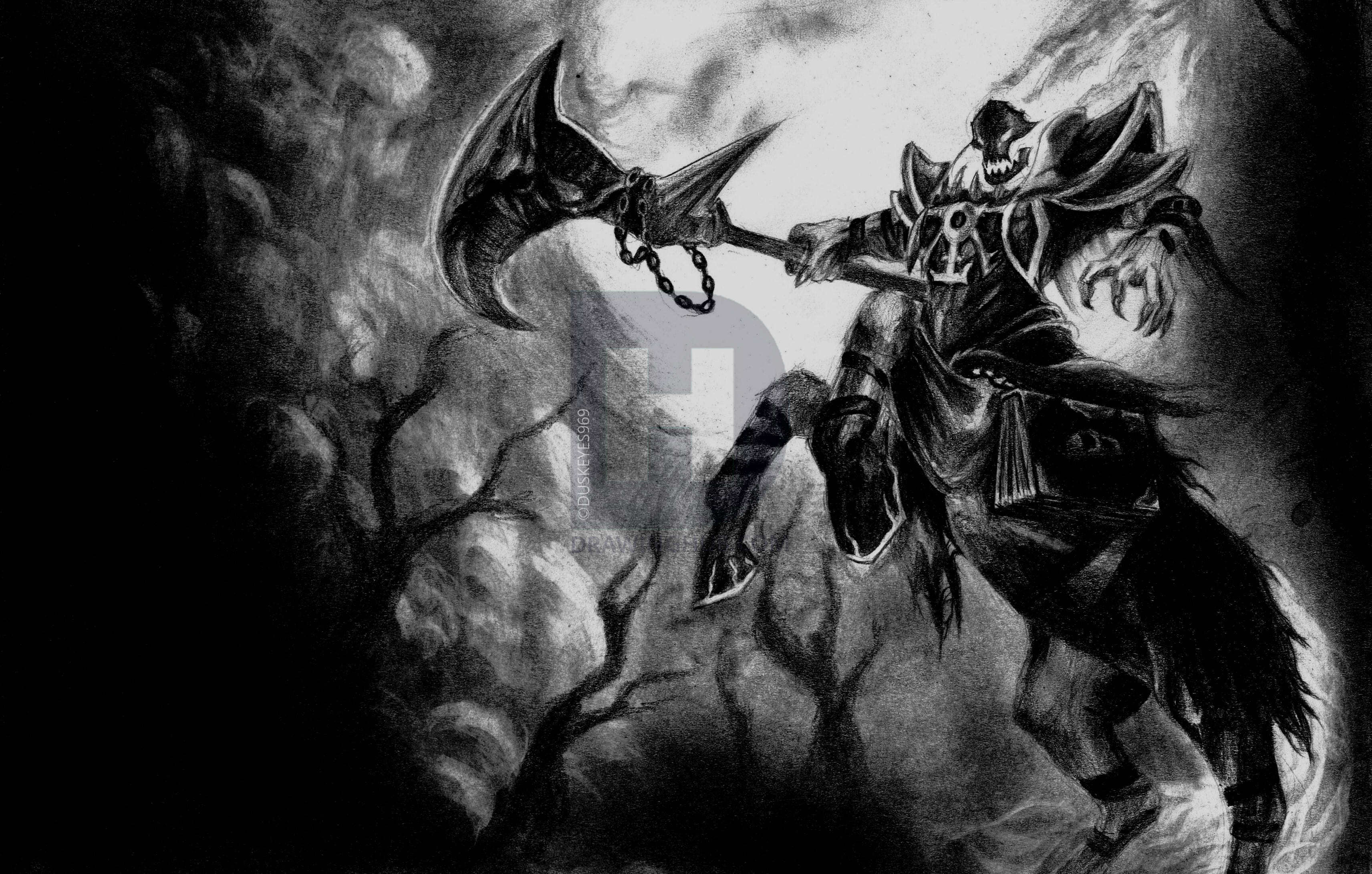 3425x2182 how to draw hecarim from league of legends, step - League Drawing