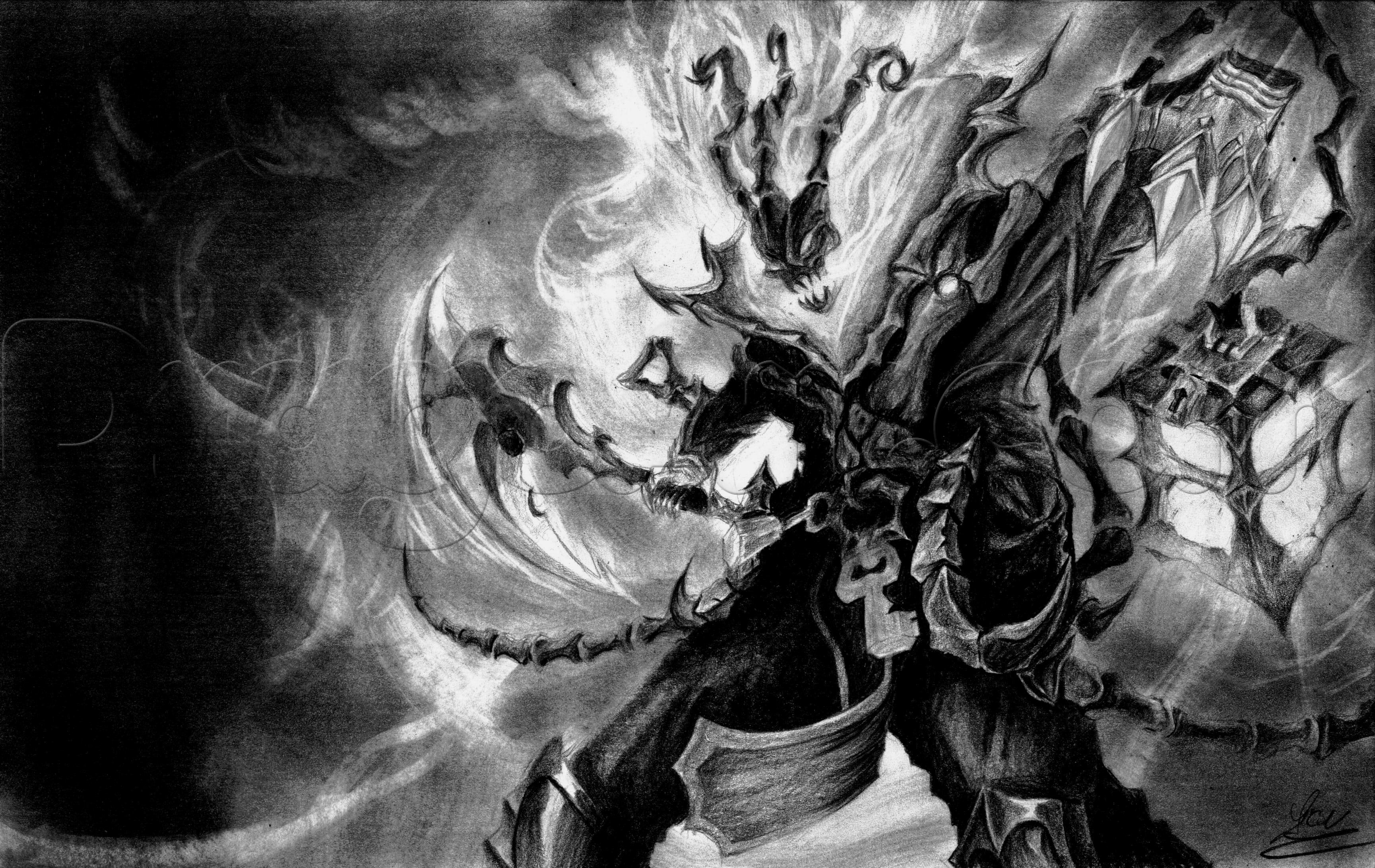 3459x2183 how to draw thresh from league of legends, step - League Drawing