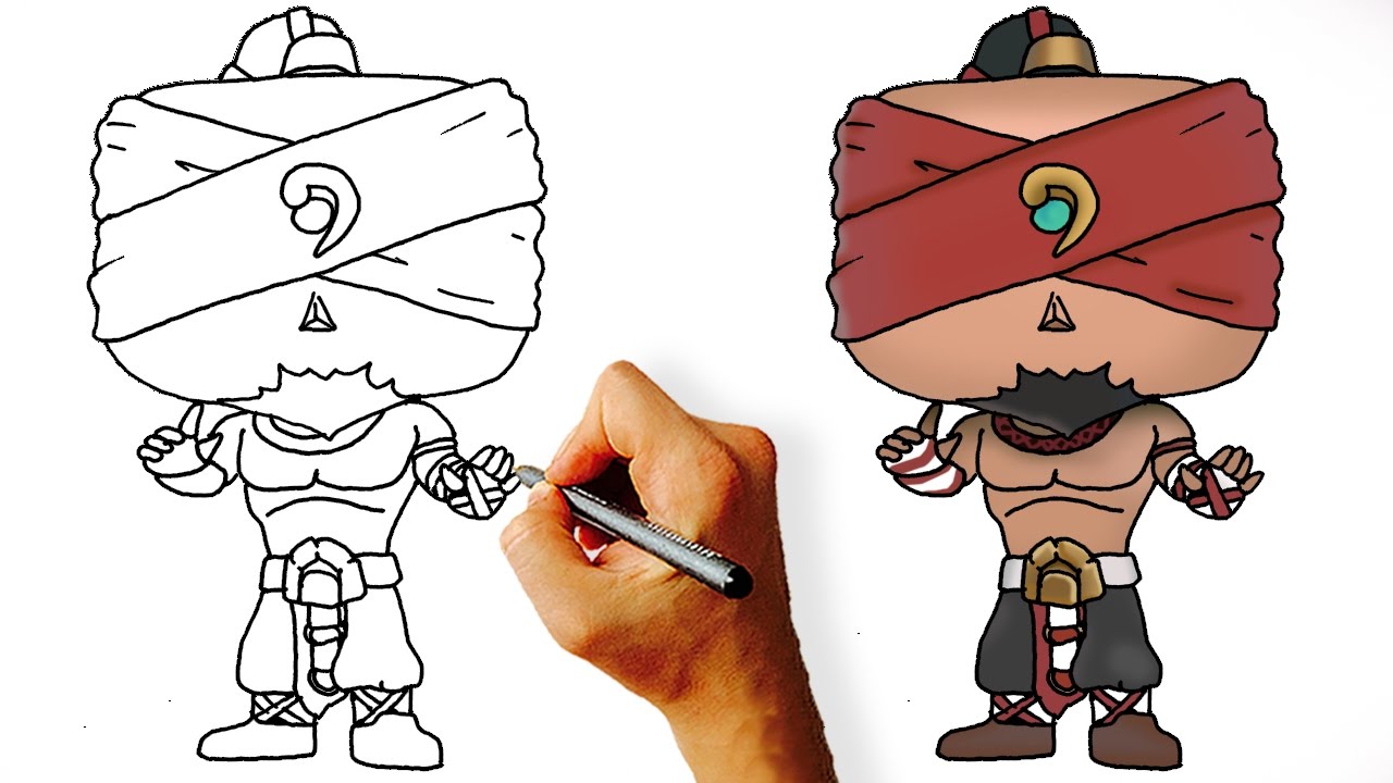 1280x720 How To Draw Lee Sin Step - League Of Legends Drawing