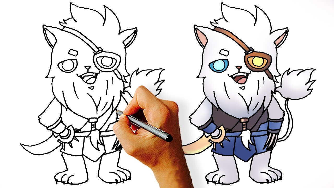 1280x720 How To Draw Rengar Chibi - League Of Legends Drawing
