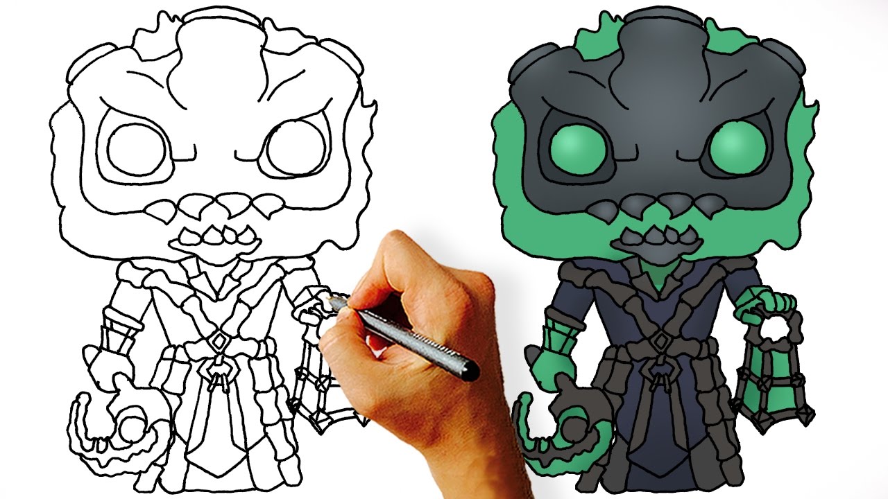 1280x720 How To Draw Thresh Chibi - League Of Legends Drawing