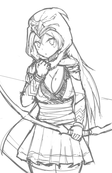 388x600 Ashe League Of Legends Draw Tumblr - League Of Legends Drawing