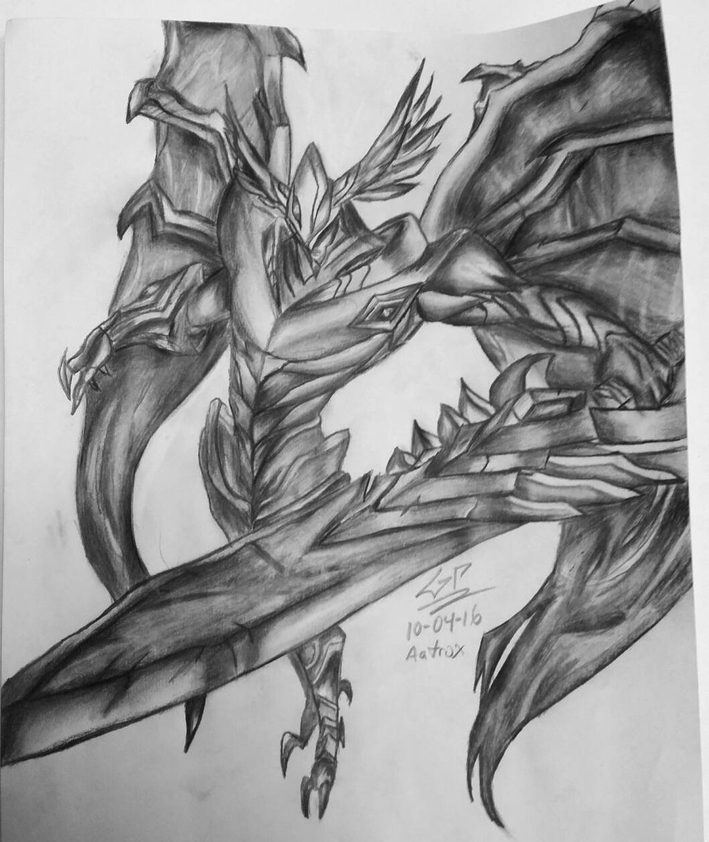 1024x1216 Aatrox - League Of Legends Drawing