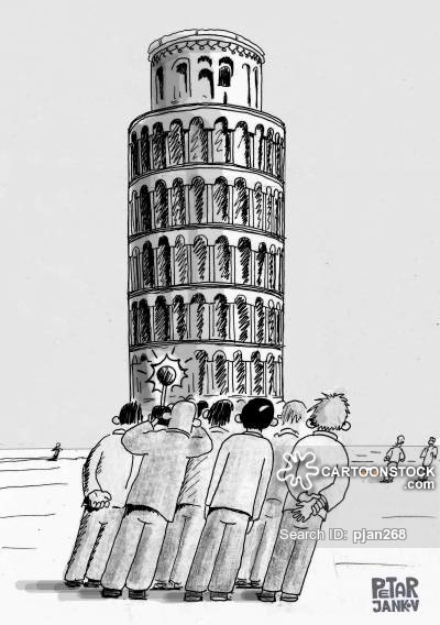 400x568 Leaning Tower Of Pisa Cartoons And Comics - Leaning Tower Of Pisa Drawing