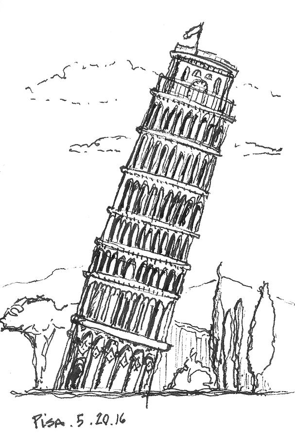 Leaning Tower Of Pisa Drawing at Explore