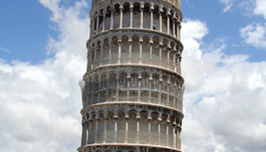877x500 How To Build A Model Of The Leaning Tower Of Pisa Sciencing - Leaning Tower Of Pisa Pencil Drawing