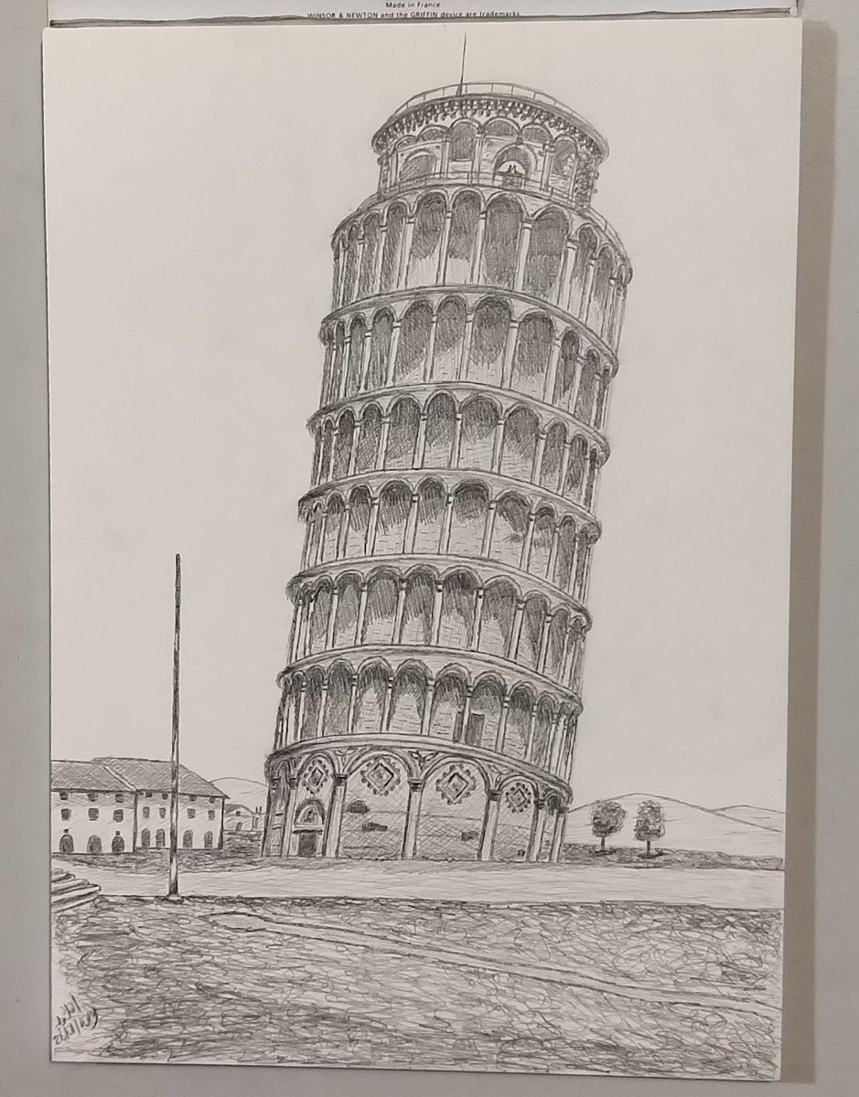 Leaning Tower Of Pisa Pencil Drawing at Explore