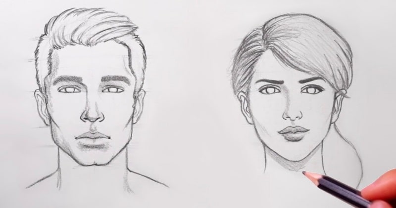 800x421 Learn How To Draw Faces Step - Learn Drawing