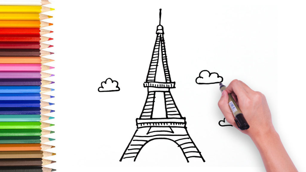 1024x576 Video Learn How To Draw Eiffel Tower - Learn Drawing For Kids