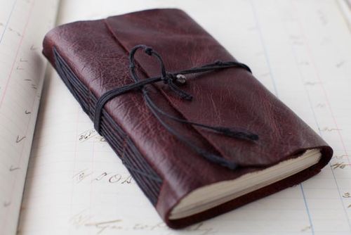 500x334 how to make a leather journal for drawing, painting, and doodles - Leather Drawing Journal