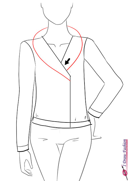 450x637 draw a leather jacket i draw fashion - Leather Jacket Drawing