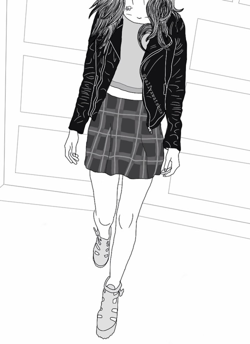 Leather Jacket Drawing at Explore collection of