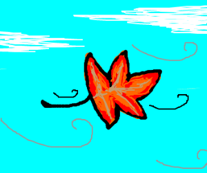 300x250 Leaf Blowing In The Wind Drawing - Leaves Blowing In The Wind Drawing