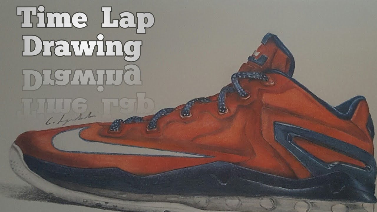 1280x720 how to draw lebron low speed drawing - Lebron 11 Drawing