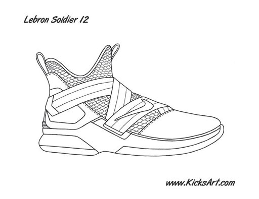 Lebron 11 Drawing at PaintingValley.com | Explore collection of Lebron ...