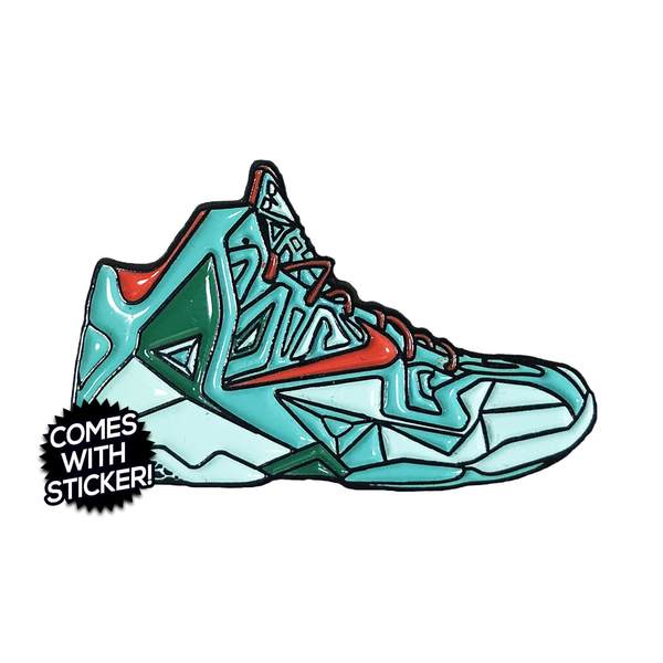 600x600 nike lebron christmas enamel pin kingofthepin - Lebron 11 Drawing